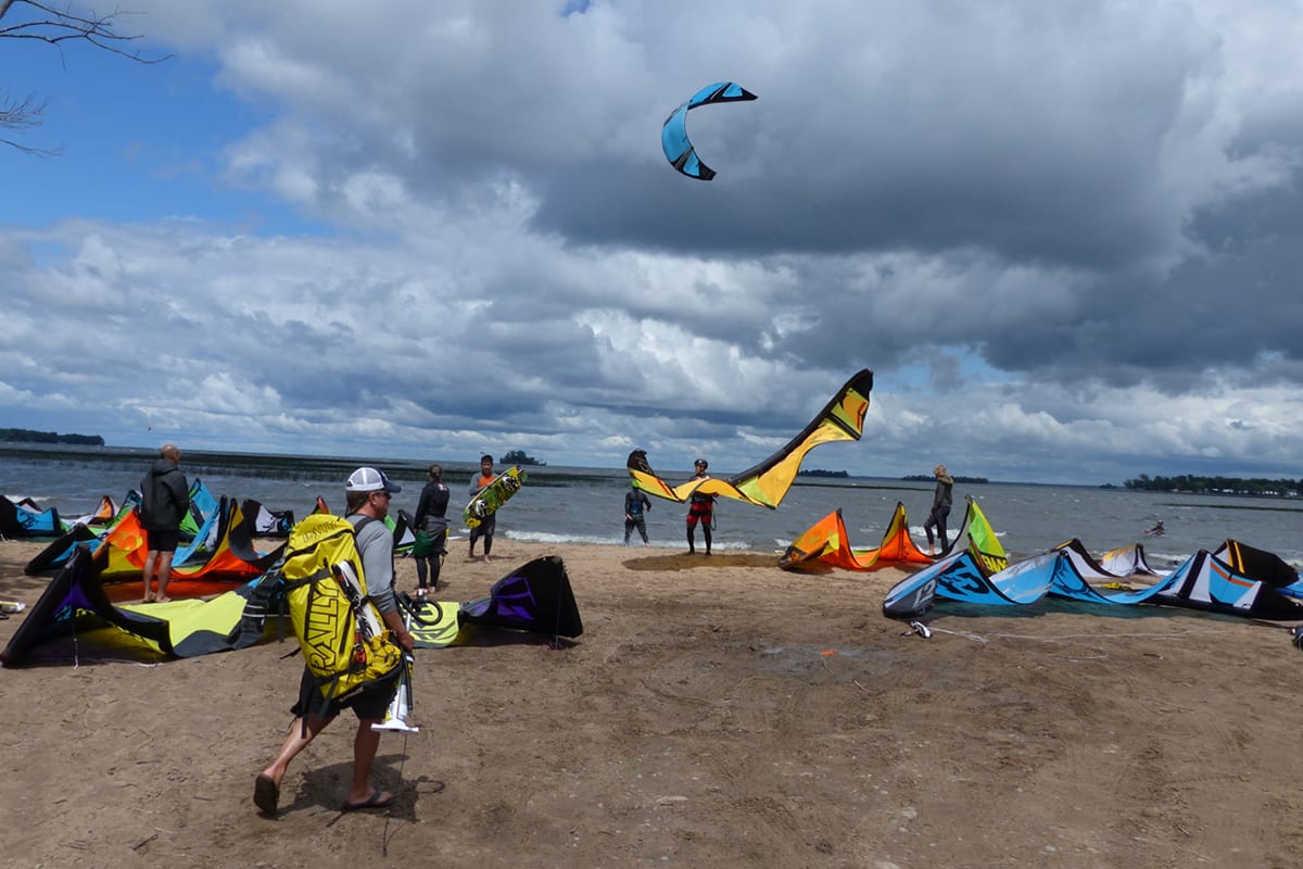 Mille Lacs Wahkon Bay Kiteboard Minnesota