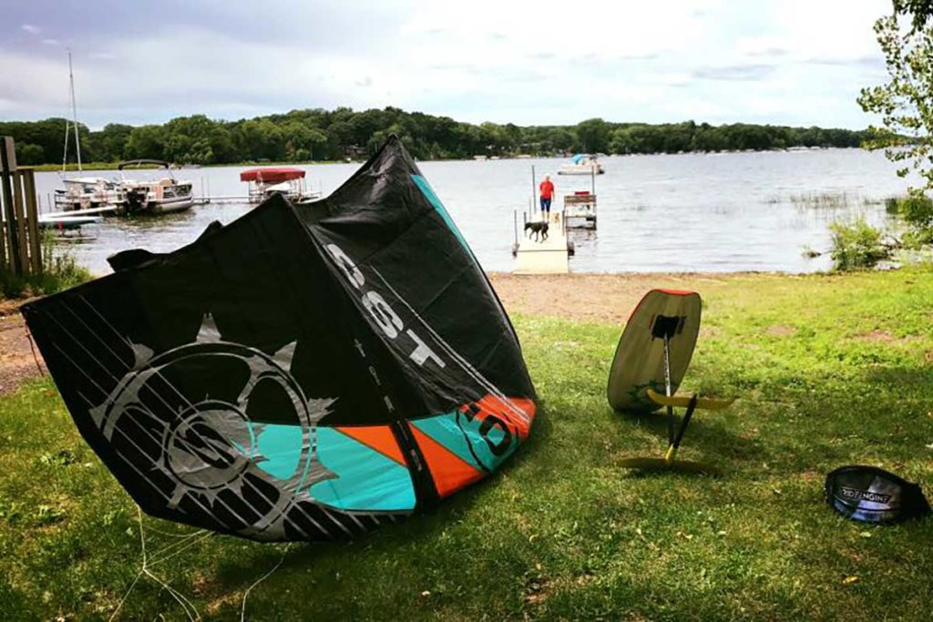 White Bear Lake Bellaire Beach Kiteboard Minnesota
